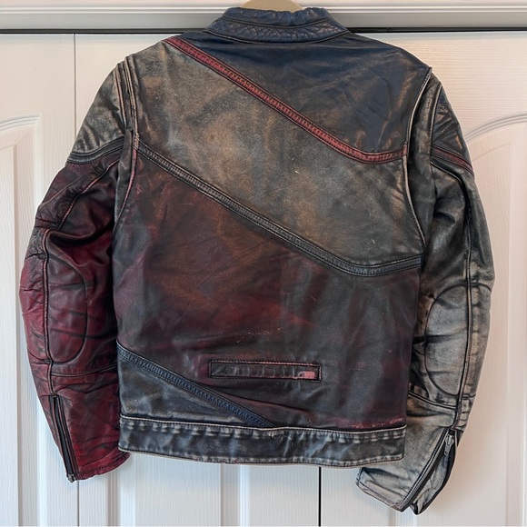Vintage Taurus Genuine Leather Biker Jacket - Picture 9 of 15